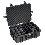 OUTDOOR kuffert i sort med polstret skillevæg 585x415x210 mm Volume: 51 L Model: 6500/B/RPD
